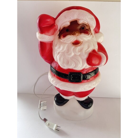 Empire Other - Vintage 1996 Empire Blow Mold 19" African American Black Santa Claus Christmas